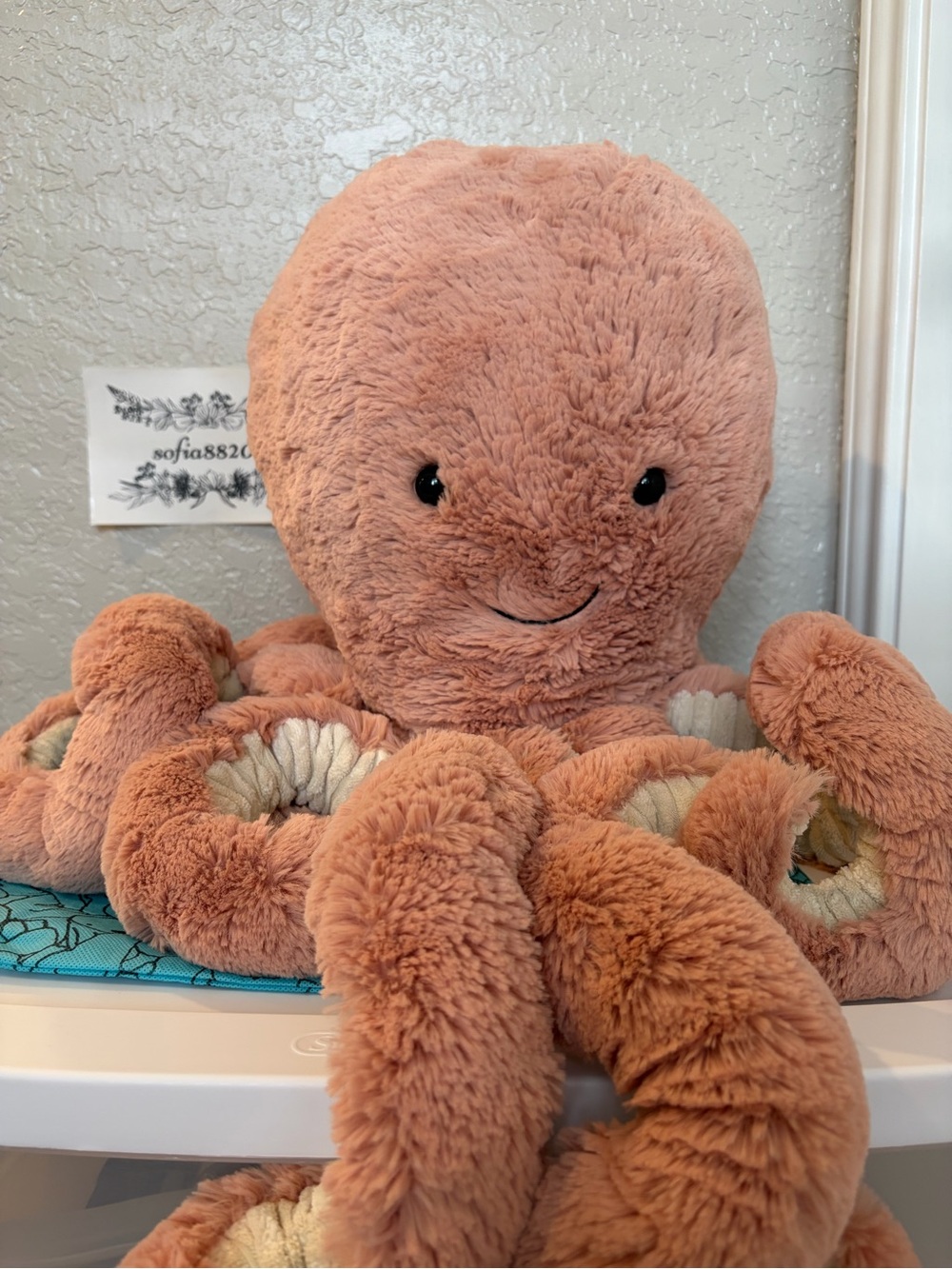 AUTHENTIC❗️NWT Jellycat REALLY BIG Odell Octopus Pink Creature - HTF
